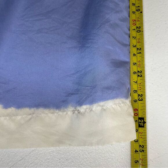 Banana Republic Stripe Silk Halter Dress Bow Ombre Blue White Lined Womens 4 - Picture 12 of 14